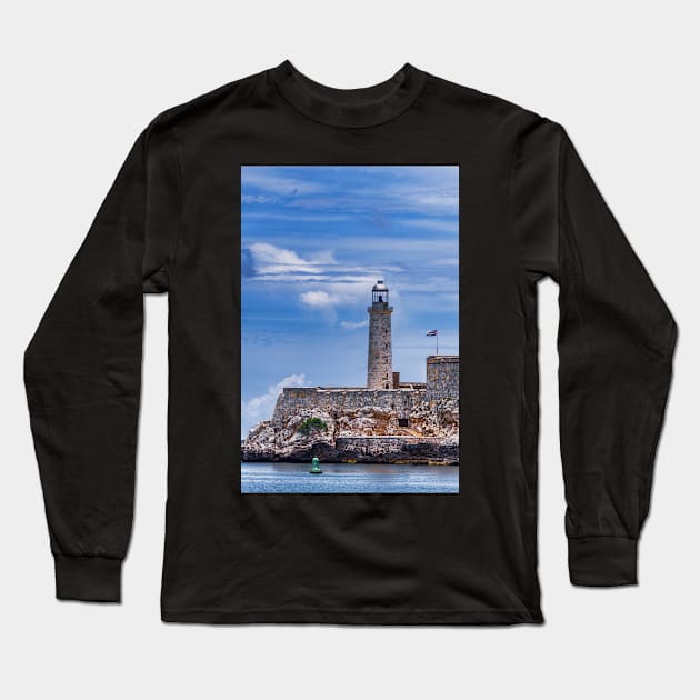 Havana Lighthouse. Long Sleeve T-Shirt by bulljup